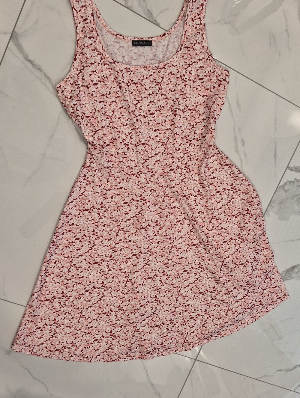 Fensace Pink Floral Dress
